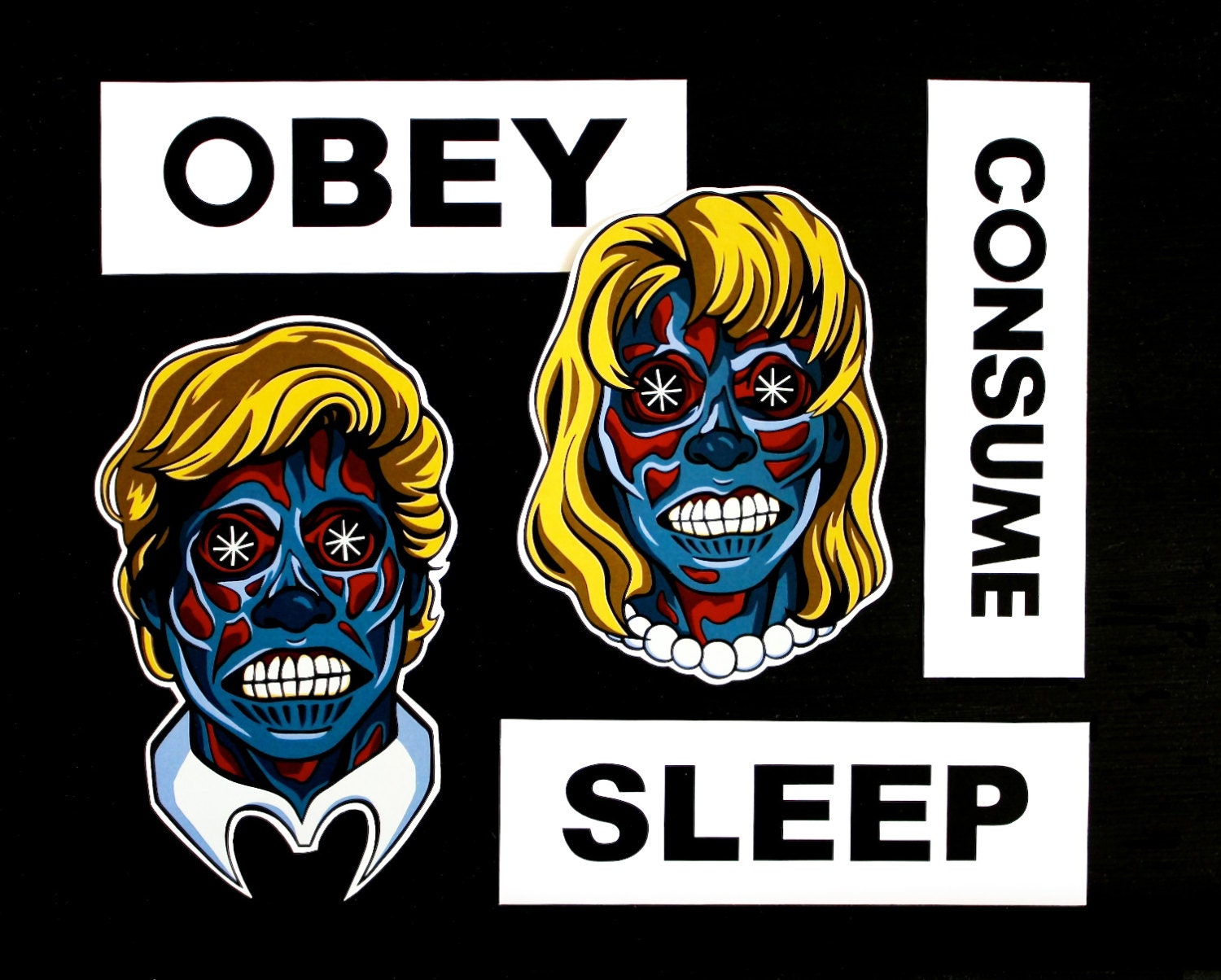 THEY LIVE - Pack of 5 Stickers