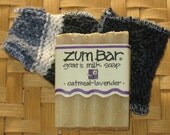 SoApY PoCkEt Bundle with Zum Bar Soap Oatmeal - Lavender  Natural Wash Recycled Sweater Soap Wash Pocket  Peacefully UPcycled