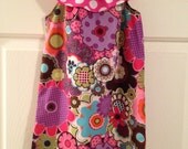 Ruffle neckline dress