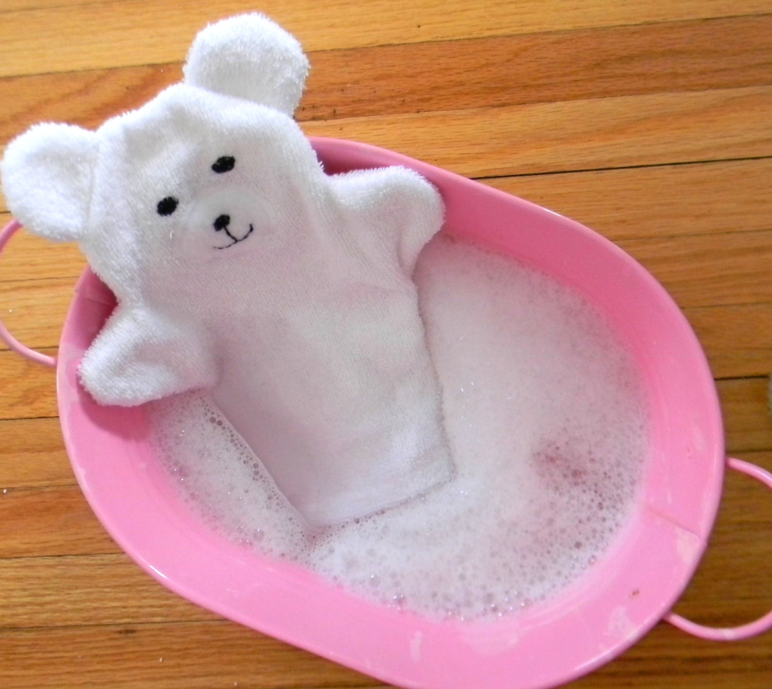 Bear Bath Mitt/Puppet Toy