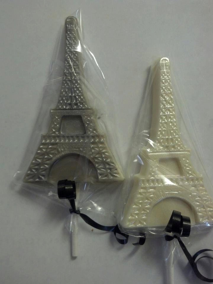 EIFFEL TOWER Chocolate Lollipop Party Favors Favors