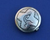 Kokopelli Sterling Silver Button Covers Set of 4
