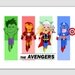 The Avengers Super Heroes Iron Man Thor Hulk Captain America Poster Print
