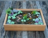 Miniature Koi Pond in Resin (with wall hangers)