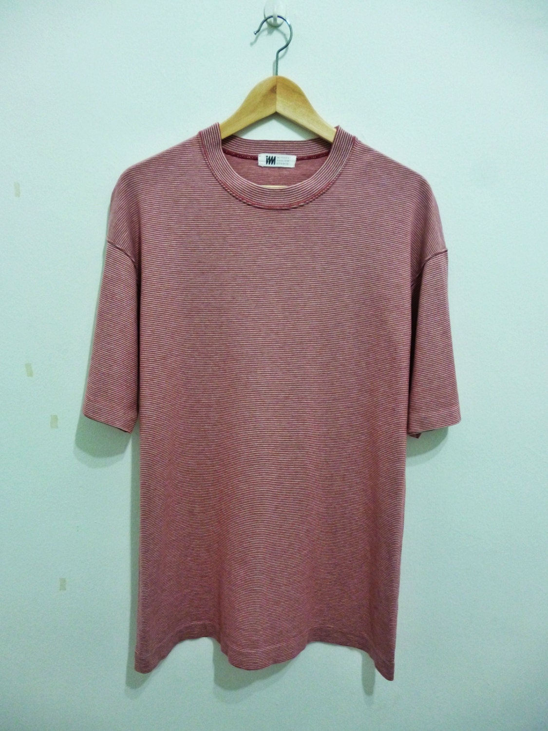 ISSEY MIYAKE Design Studio made in Japan Red striped t-shirt