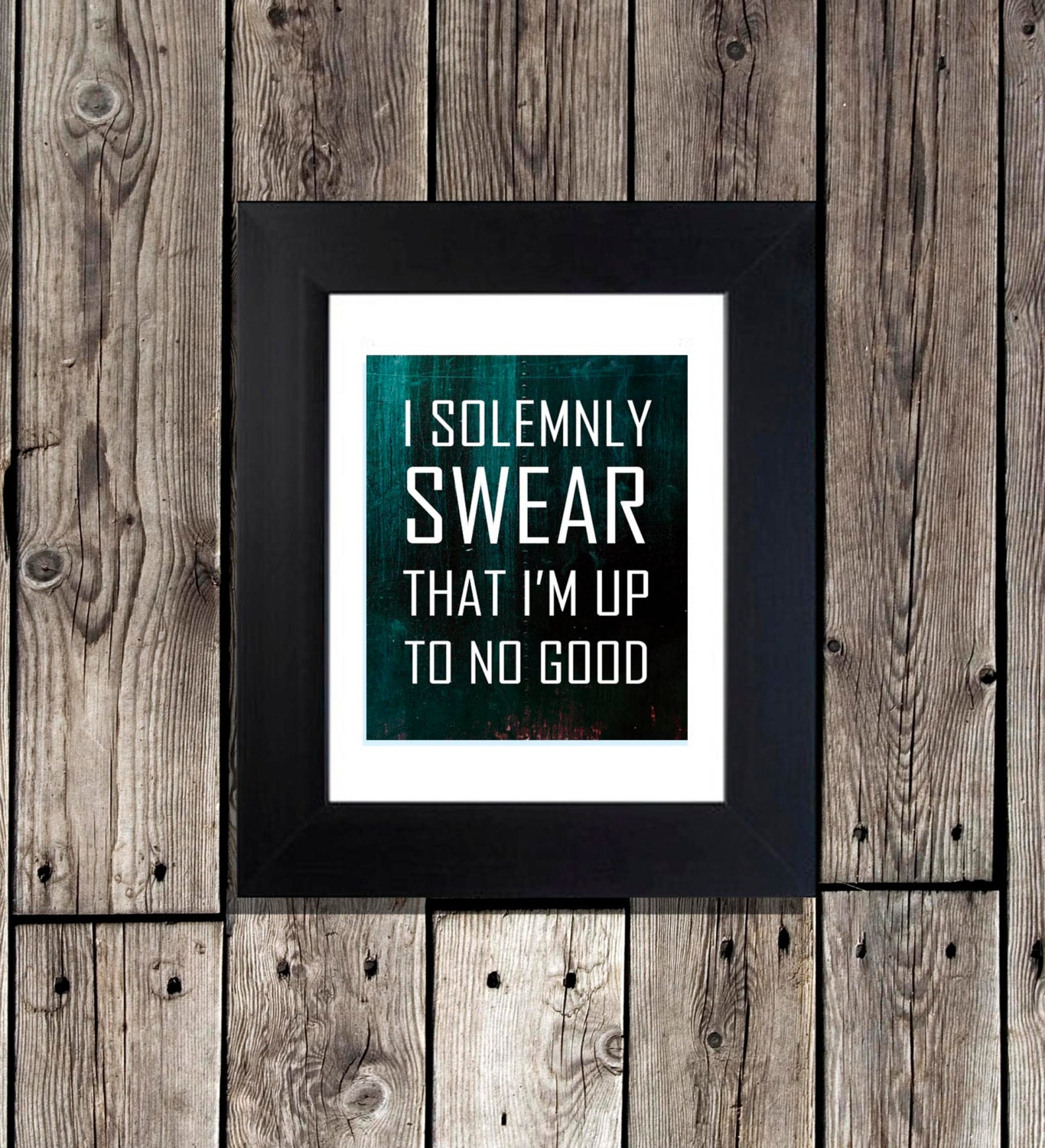 I Solemnly Swear Typography Print 8x10