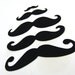 100 Mustaches Moustaches Die Cut Card Stock Birthday Party Photo Props Little Man Gender Reveal Bash Made to Order