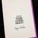 Happy Birthday Hand-printed Letterpress and Watercolour Painted Card with Birthday Cake