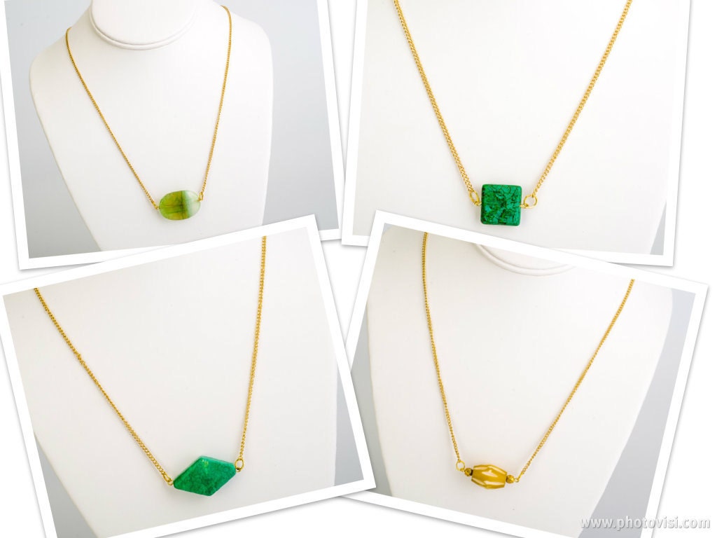 Gold Line Necklaces