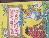 Vintage Little Golden Book- Sesame Street Bert's Great Hall of Inventions