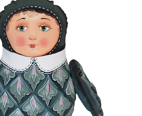 fish girl art doll - soft sculpture