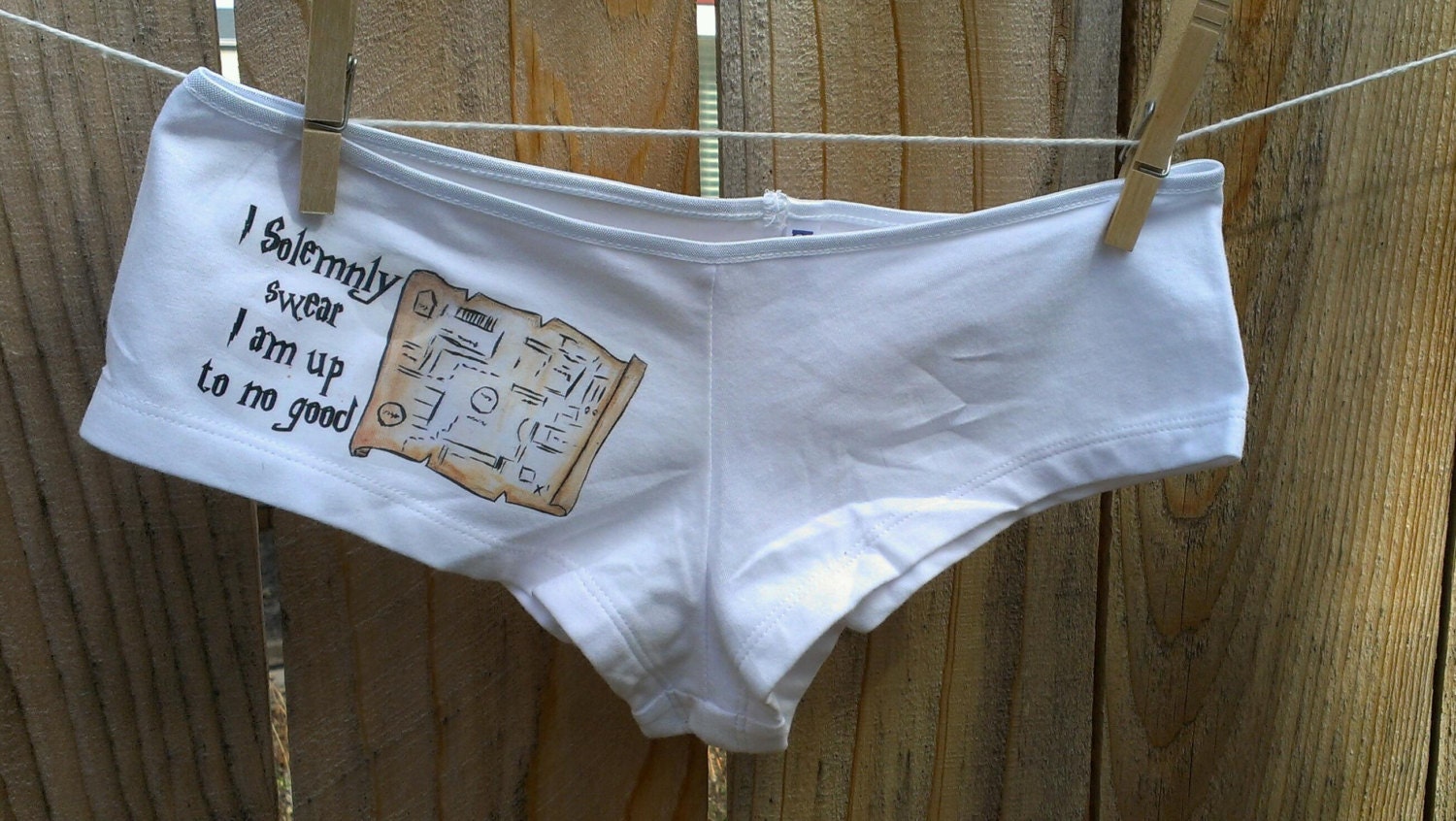 Harry Potter inspired Marauders Map Panties