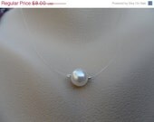 Personalized Necklace - Floating Illusion Necklace, Bridesmaids Gifts, Flower Girl Gifts