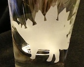Stegosaurus Dinosaur Dino Etched Shot Glass