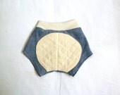 Chambray Tap Pants with Quilted Linen Seat Patch - Shorts, Bloomers, Diaper Cover