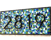 Outdoor House Number Sign, Mosaic Address Plaque