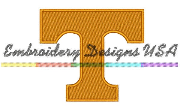 Tennessee Volunteers Football Machine Embroidery Design Applique and Fill - Instant Download