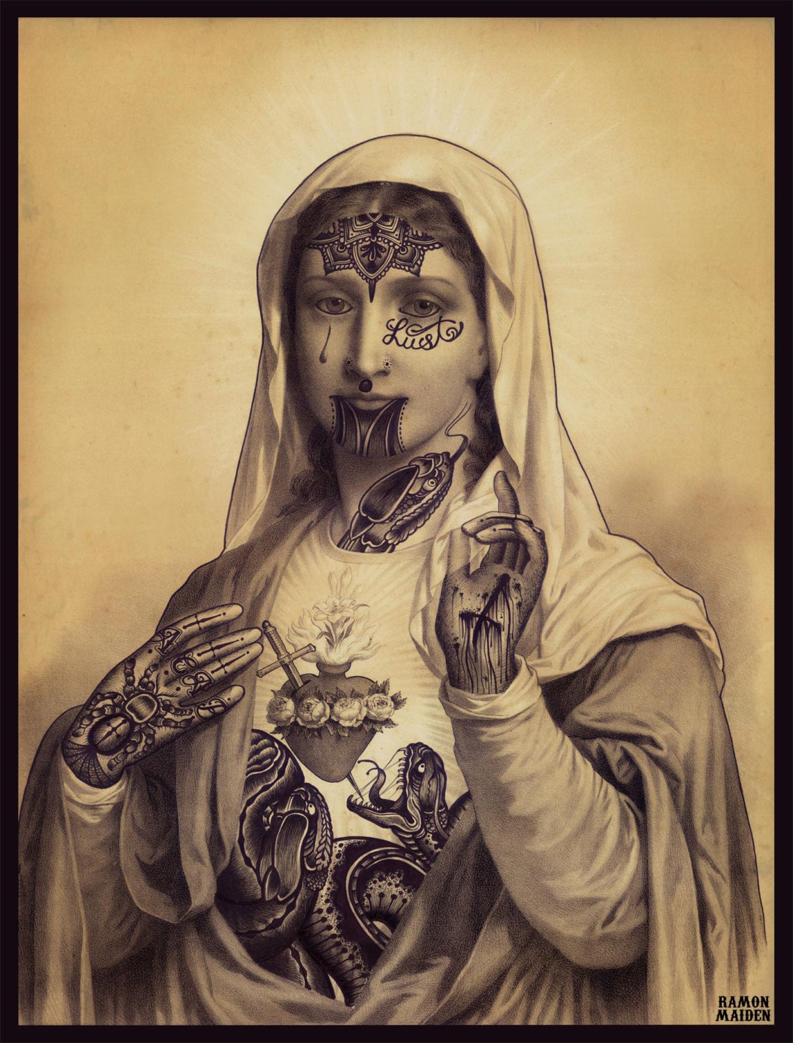Ramon Maiden limited  numbered and signed prints.