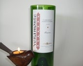 Wine Bottle Candle  Veramonte- Choose your own Scent Container Glass  Ecofriendly Reusable