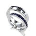 Blue sapphire wedding band set, wedding ring, sapphire, micro pave, sapphire eternity, white gold, mens wedding band