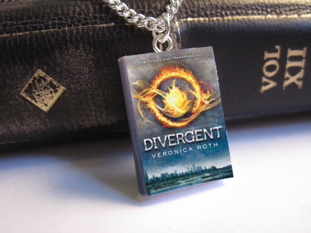 Divergent Miniature Book Necklace