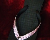 Glass Slippers Swarovski Crystal Ice Cap Light Rose Pink 3D Flip Flops Havaianas Cariris Womens Beach Thong Bridal Wedding Shoe