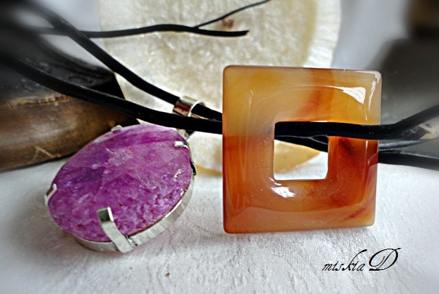 Carnelian Pendant, Pink Solar Druzy Pendant, Gemstone Pendant, DIY Supply, Craft Supply, Gemstone Supply, PICK ONE
