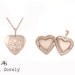 Reserved listing for Mary Anne -- Rose Gold Heart Monogram Locket