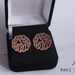 Personalized Handmade Monogram Initials Earrings (order any name) - Sterling Silver with Yellow, Rose or White Gold