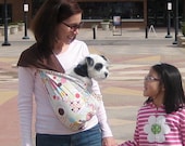 Reversible Pet Sling - Dots Brown for Dogs and Cats