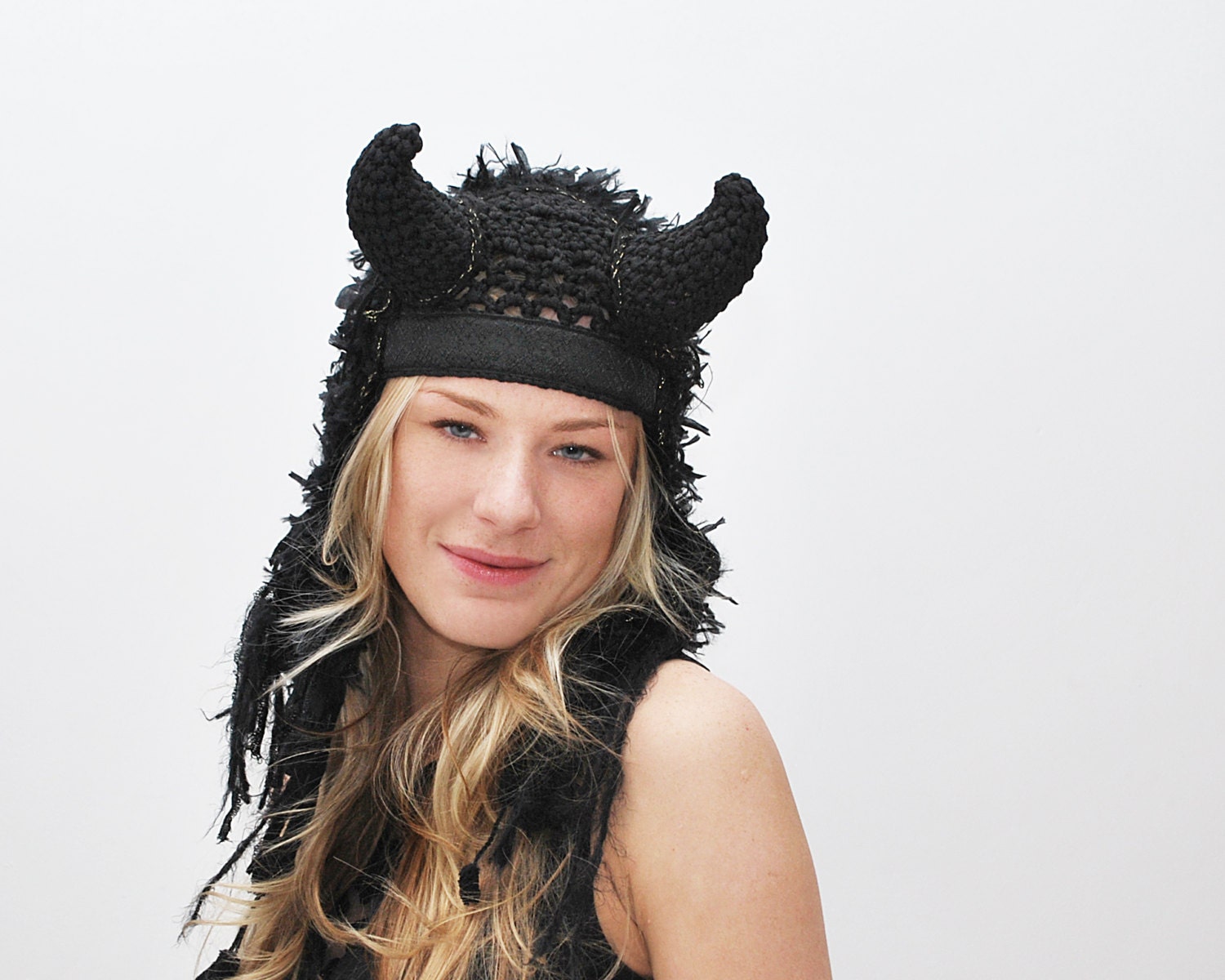 UTHA Obsidian Shaman women's hat...festival hat / festival headdress