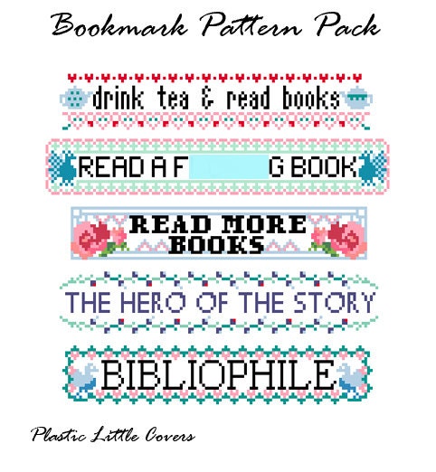 Cross Stitch Pattern - Bookmark Pattern Pack
