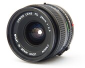 Canon 28mm 2.8 Wide Angle Manual Focus Lens - Vintage Film Photography Accessory - 35mm SLR Lens