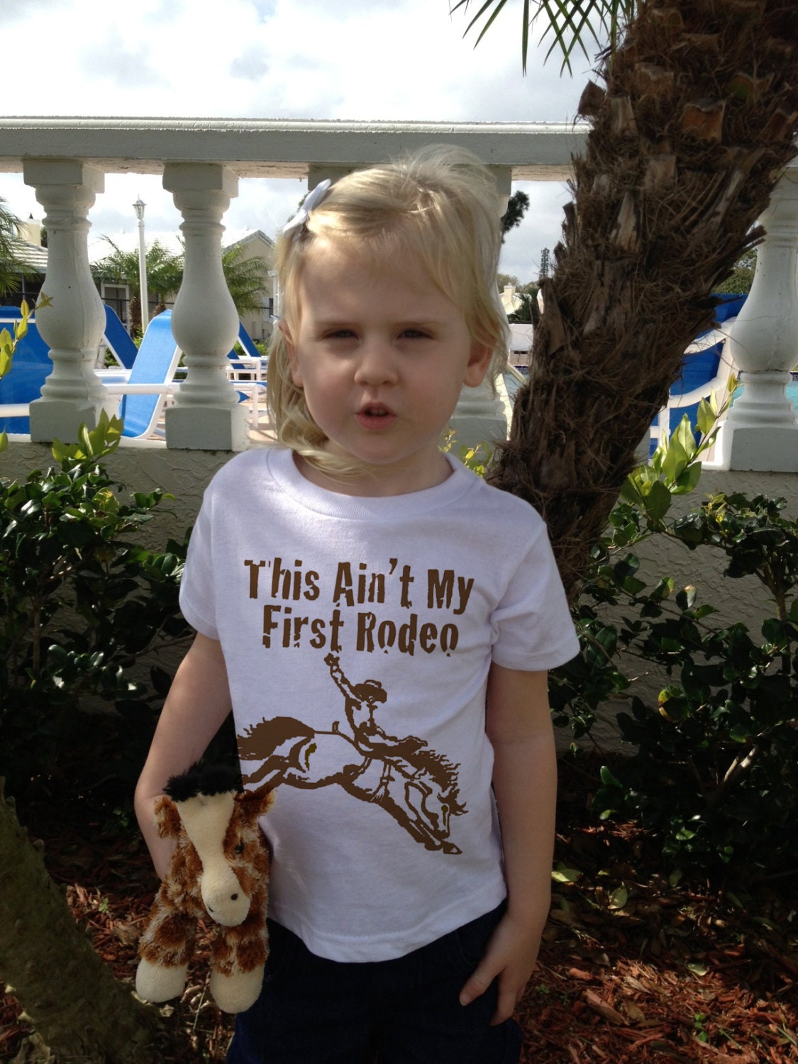This Ain't My FIRST RODEO, White and Colored, Baby and Toddler T-Shirts Custom Made to Order