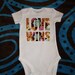 LOVE WINS, Retro Inspired Design, Cute One-Piece Bodysuit, Toddler T-Shirt