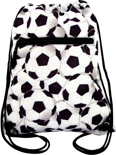 Drawstring Backpack Cinch Sack Bookbag Soccer Camp Bag Gym Girls Monogrammed Personalized Tote