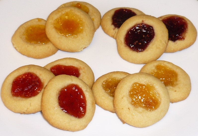 Gluten Free Jam Thumbprint Cookies One Dozen All Natural