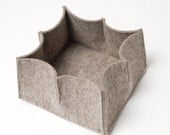 Home decoration basket SPIKE made of wool felt - bin, box, accessory, container