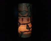 Medical-Text glass votive (tall)