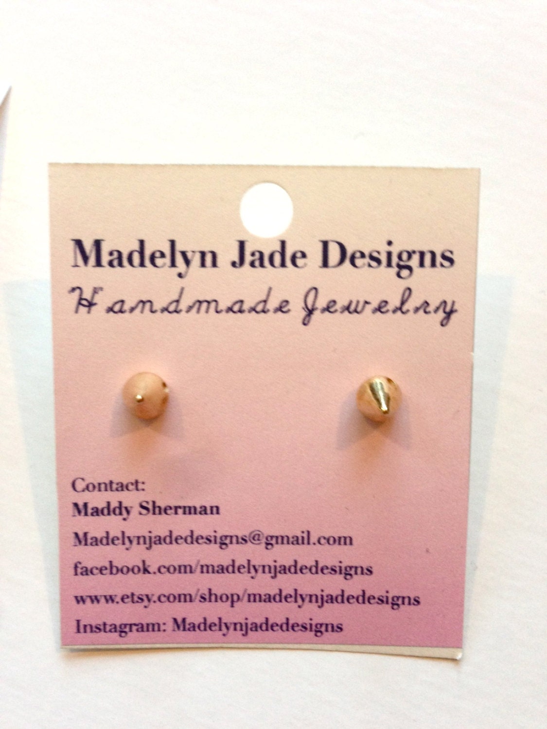 Gold Stud Earrings