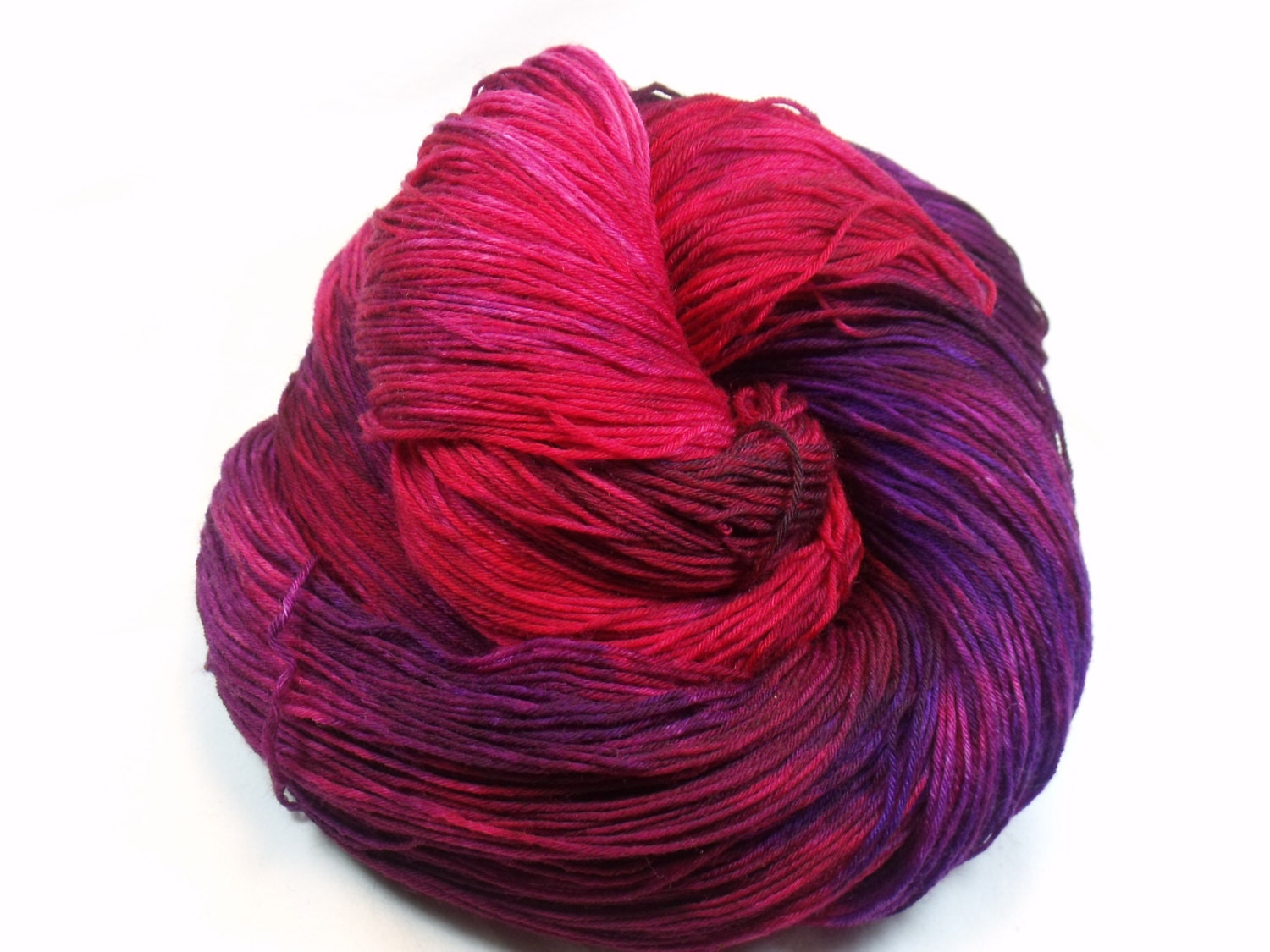 Hand Dyed Merino Shawl Yarn in Princess 2.0