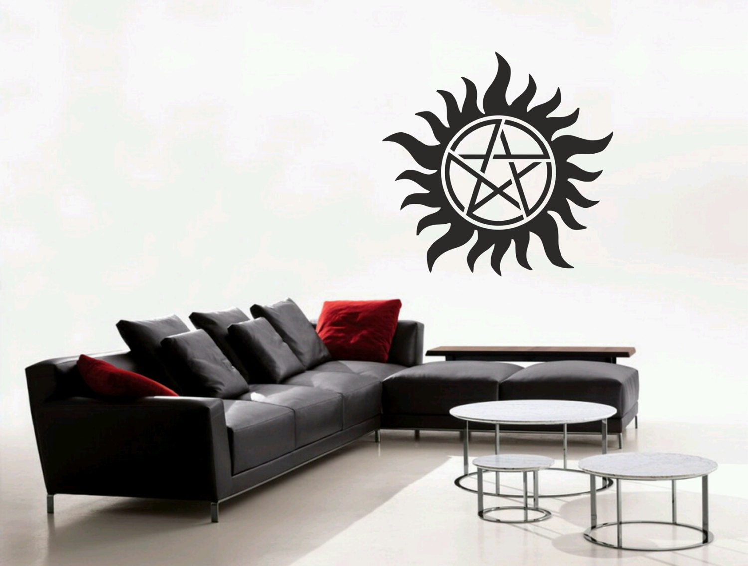 Supernatural Anti-Possession symbol wall decal PLUS two laptop decals