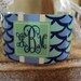 Monogrammed Cuff Bracelet - Personalized Cuff Bracelet - Jewelry - Coastal - SUMMER SEAS