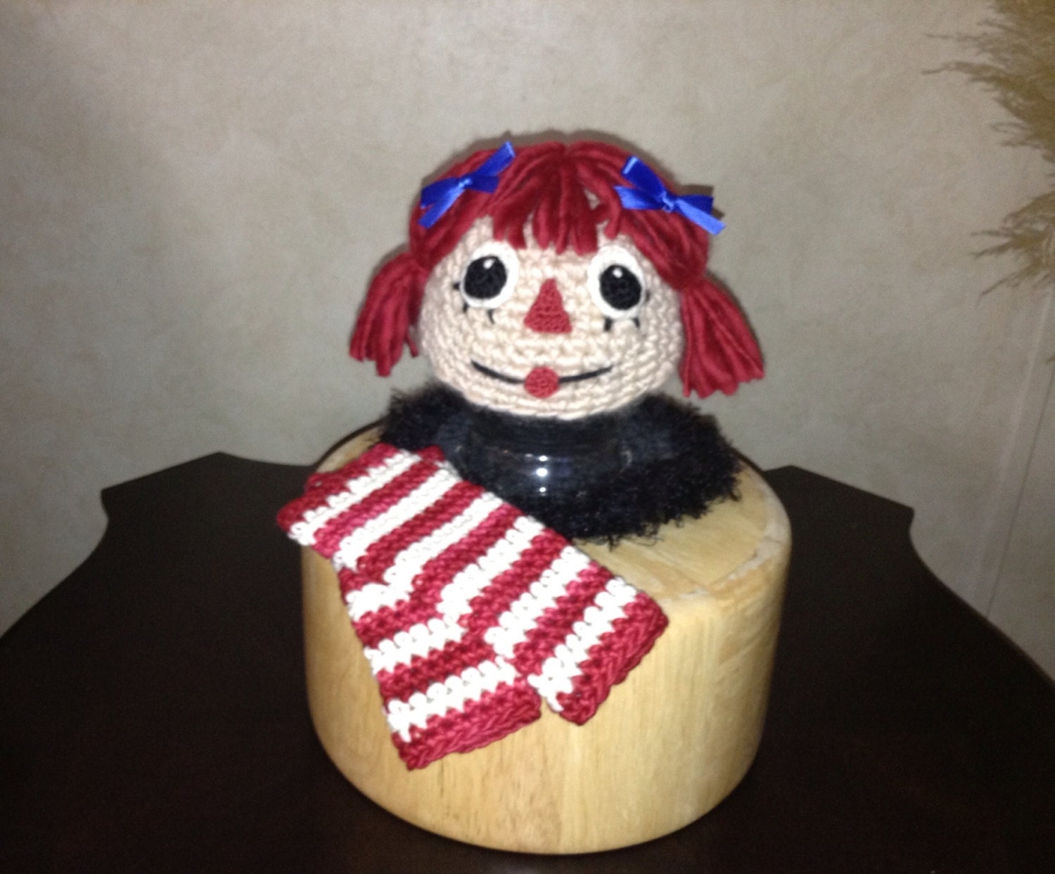 Raggedy Ann Hat and Leg Warmers Set Crochet Newborn