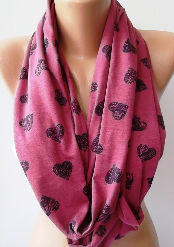 Pink - Infinity Scarf  Circle Scarf  Tube scarf....super loop