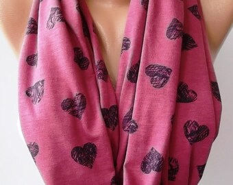 Pink - Infinity Scarf  Circle Scarf  Tube scarf....super loop