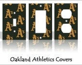 Oakland Athletics A's MLB Baseball Light Switch Covers Wallplates Switchplates Home Decor Outlet 14 STYLES AVAILABLE