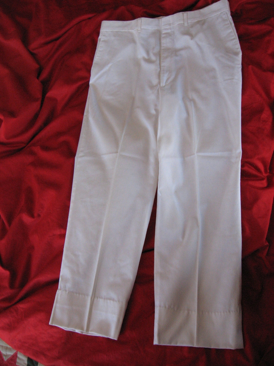 White duck mens pants slacks size 38 Reed St. James