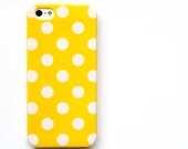 Polka Dot iPhone 5 Case, Yellow iPhone 5 Cover