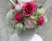 Custom Silk Floral Wedding Bridal Shower Centerpiece Special Occasion Gift